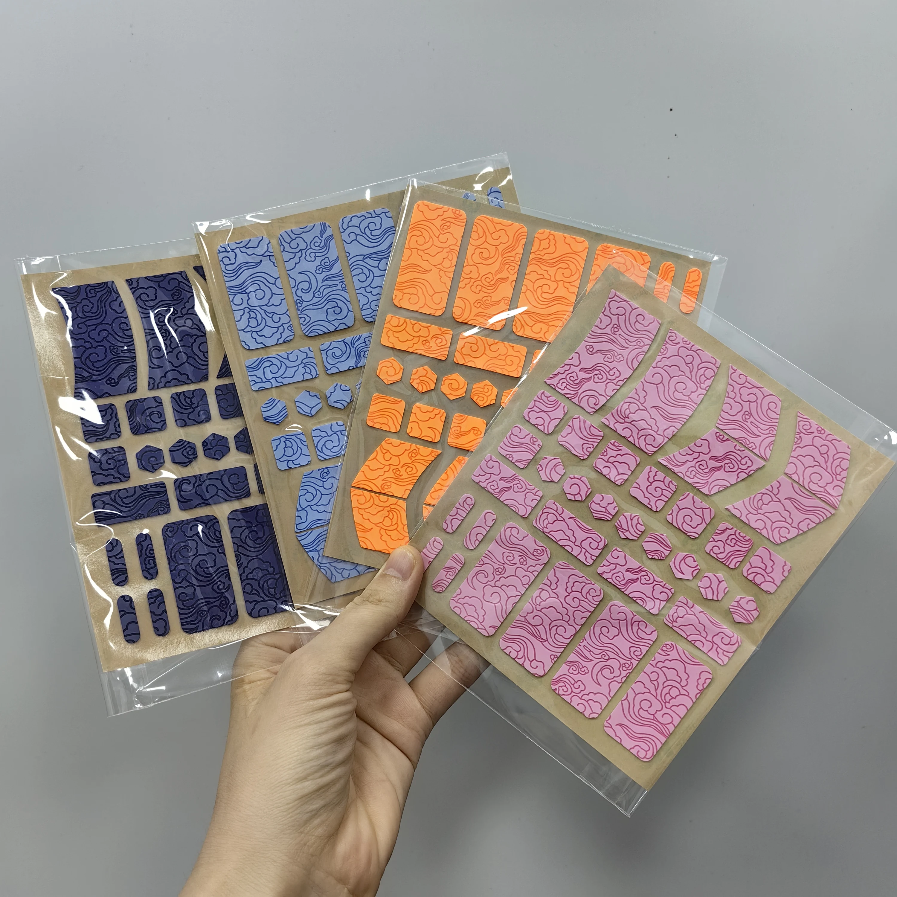 Custom Gaming Mouse Grips Ultra Thin Textured Pattern Mouse Grip Tape Diy Universal Griptape Anti-Slip Slide Grip Stickers