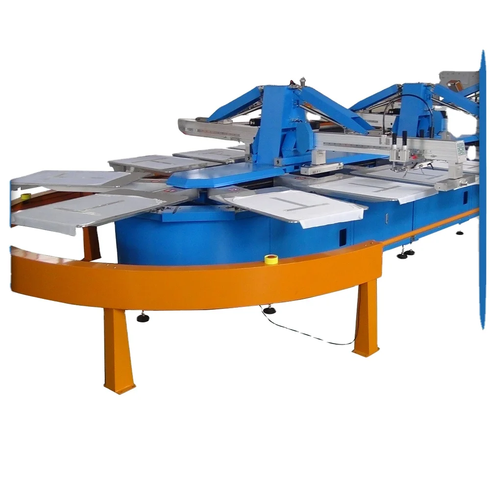Latest Products muti Colors Full Auto Oval Screen Printing Machine with HJD-A