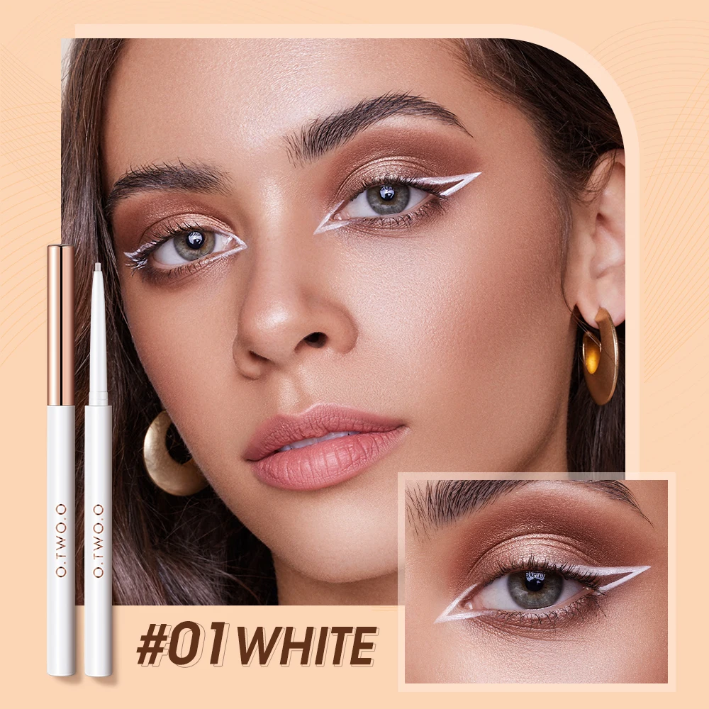 O.TWO.O Private Label 4 Colors Waterproof Long Lasting Eyeliner Pen Cruelty Free Delicate Liner Pencil