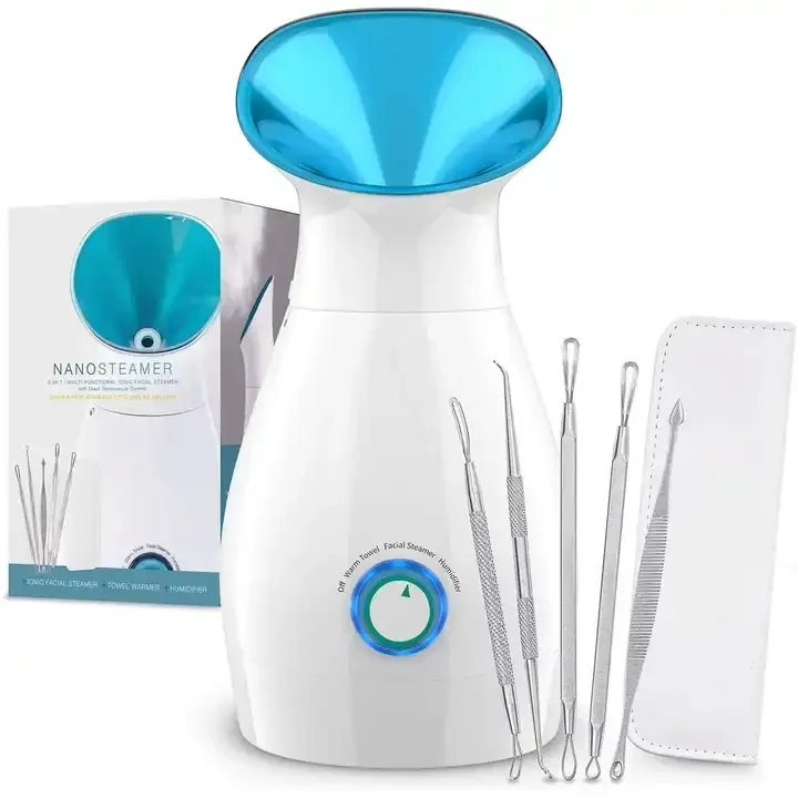 Mini face steamer nano spray professional portable facial care appliances vaporizer steamer mist sprayer for spa