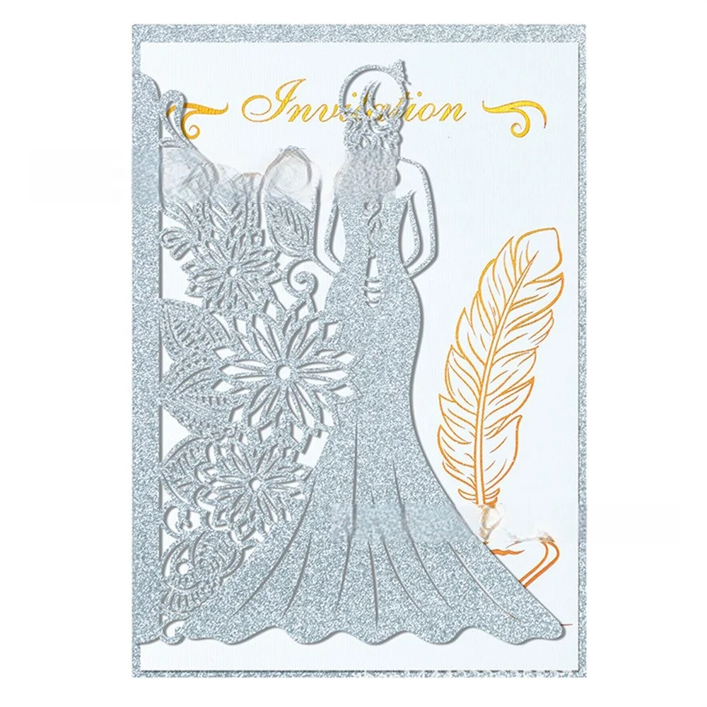 Hollowing Out Baptism Birthday Party Gift Invite Card,Custom Wedding Invitation Card,Greeting Deaigns Luxury Wedding Invitations