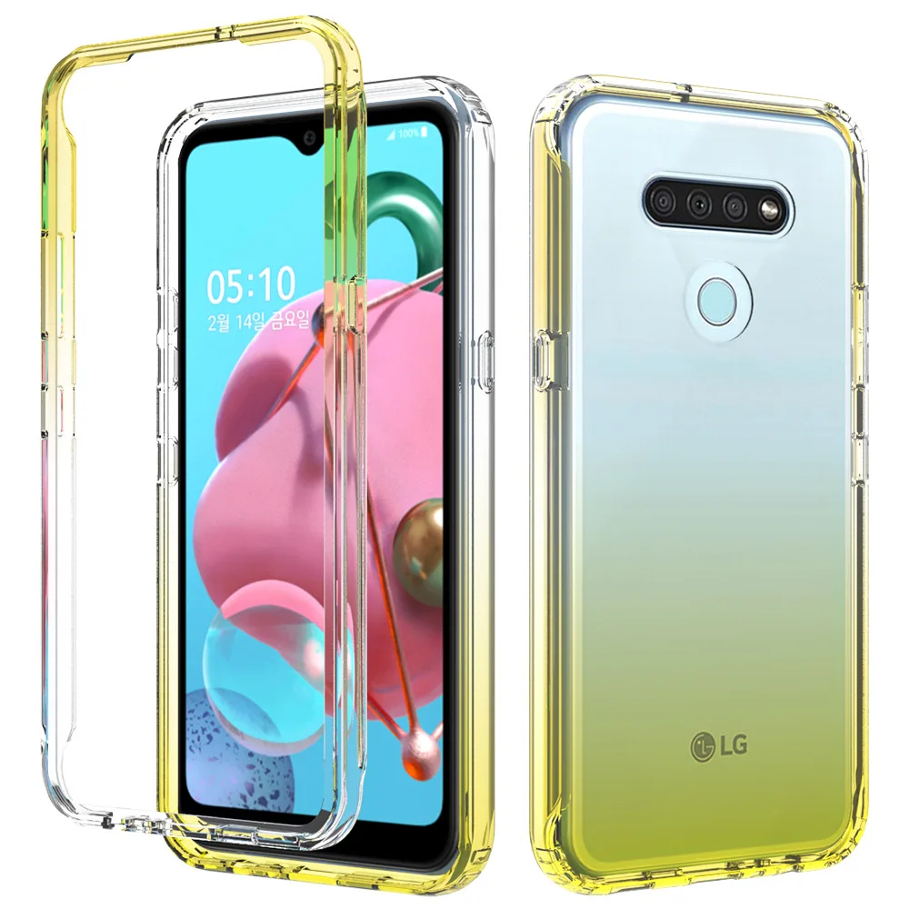  Ударопрочный цветной прозрачный чехол для телефона Samsung A50 A51 сотового A10S A20S Аксессуары мобильных телефонов
