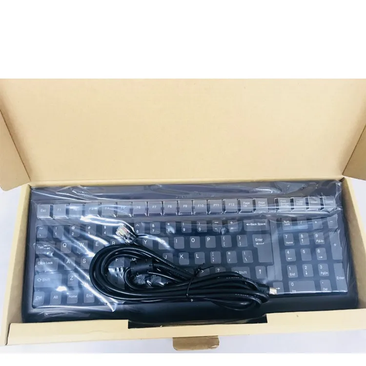 Hot Sale 101 Keys USB Pos Programmable Keyboard with Magnetic Card Reader for POS Use