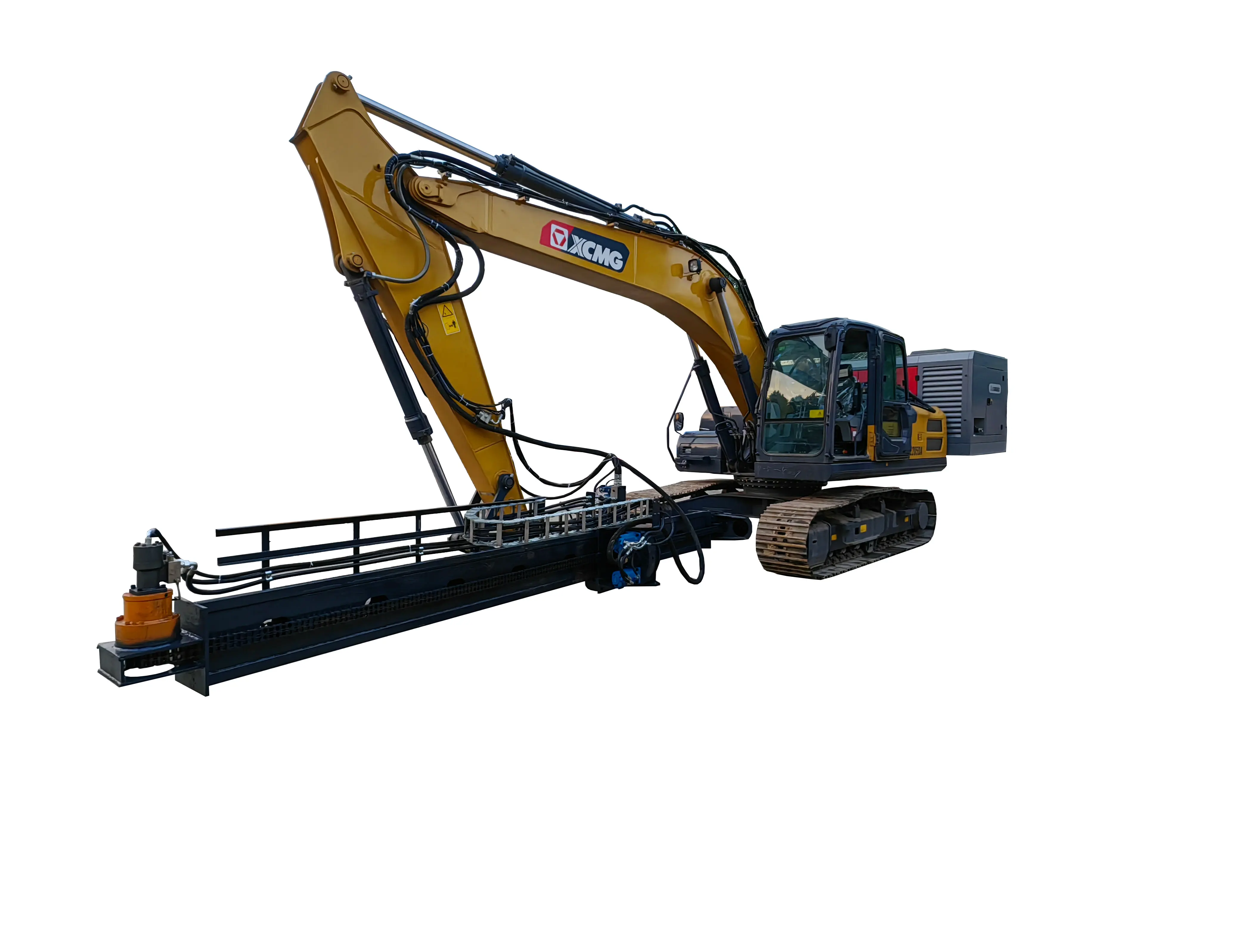 Excavator modified down the hole drilling rig, excavator modified slope support drilling rig, reasonable design, easy operation