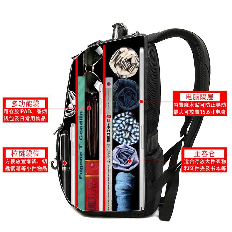 laptop backpack bag supplier stock custom school smart travel  backpack for men laptop bag
