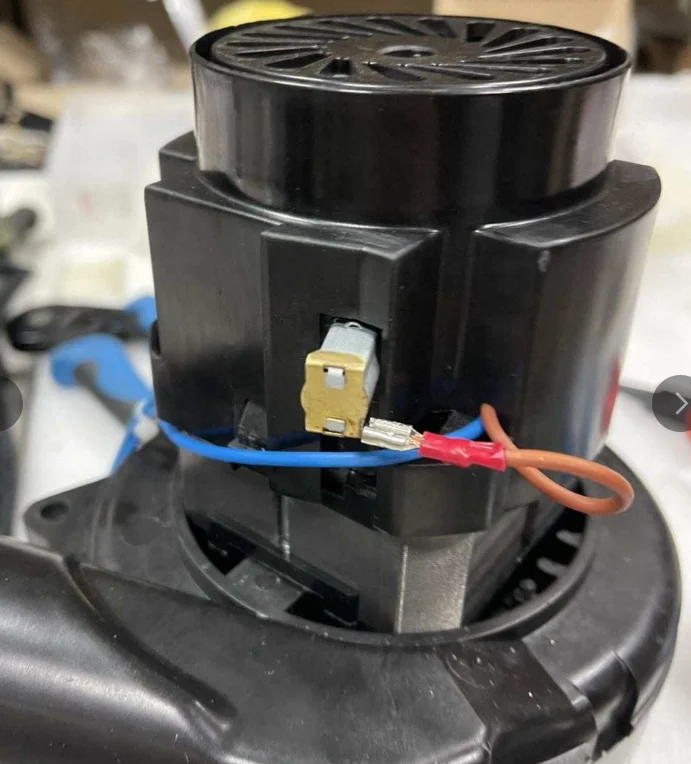 3.2mm black terminal wire  for vacuum cleaner motor