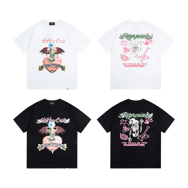 Quick-drying oversized T-shirt Breathable and comfortable high quality T-shirts Beautifully patterned cotton T-shirt