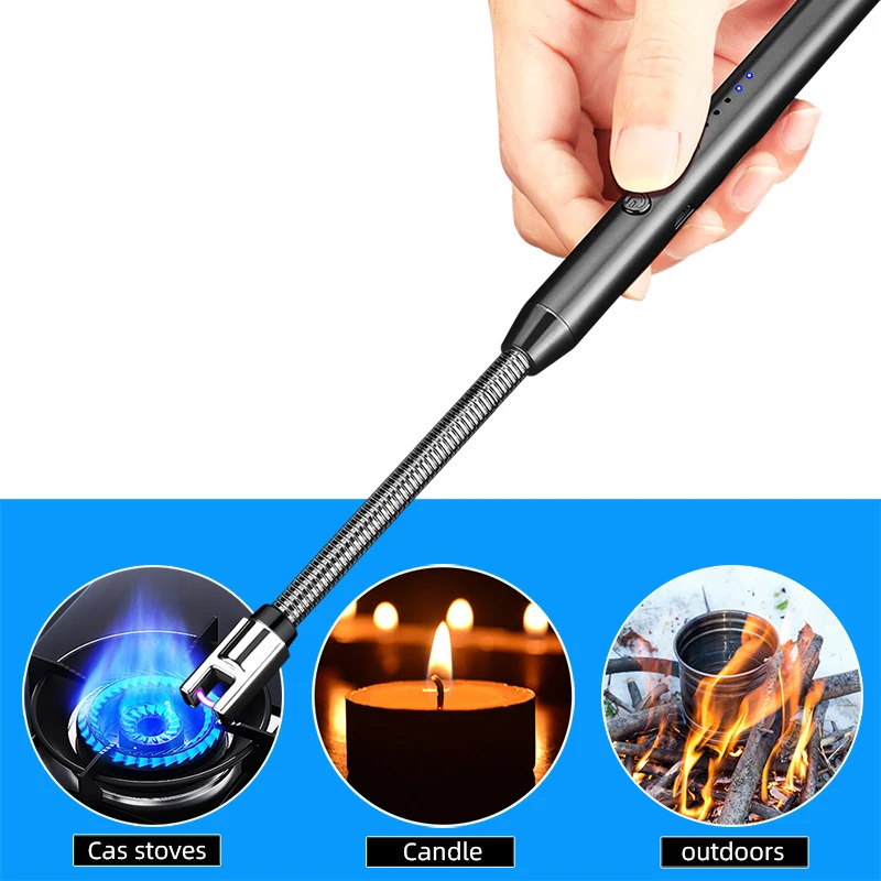 X529 Wholesale High Quality Kitchen Igniter Gun Usb Charging Incense Candle Natural Gas Lighter