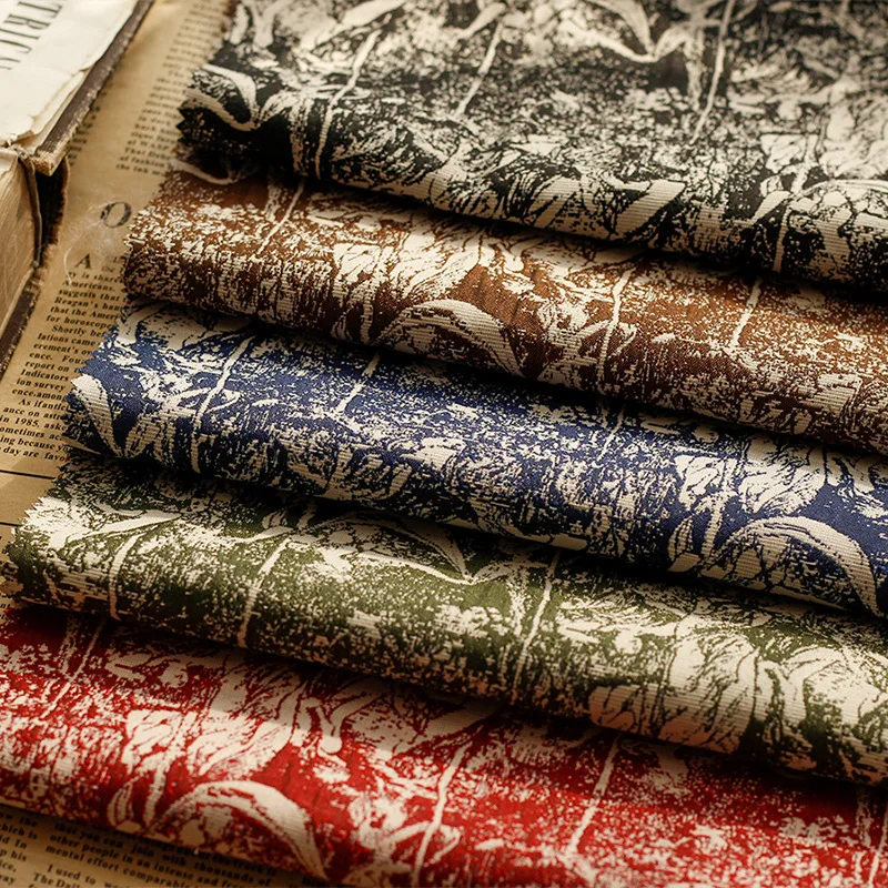 Металлическая жаккардовая ткань высокое качество абстрактный узор дизайнерский шик tissu итальянский модный стиль
