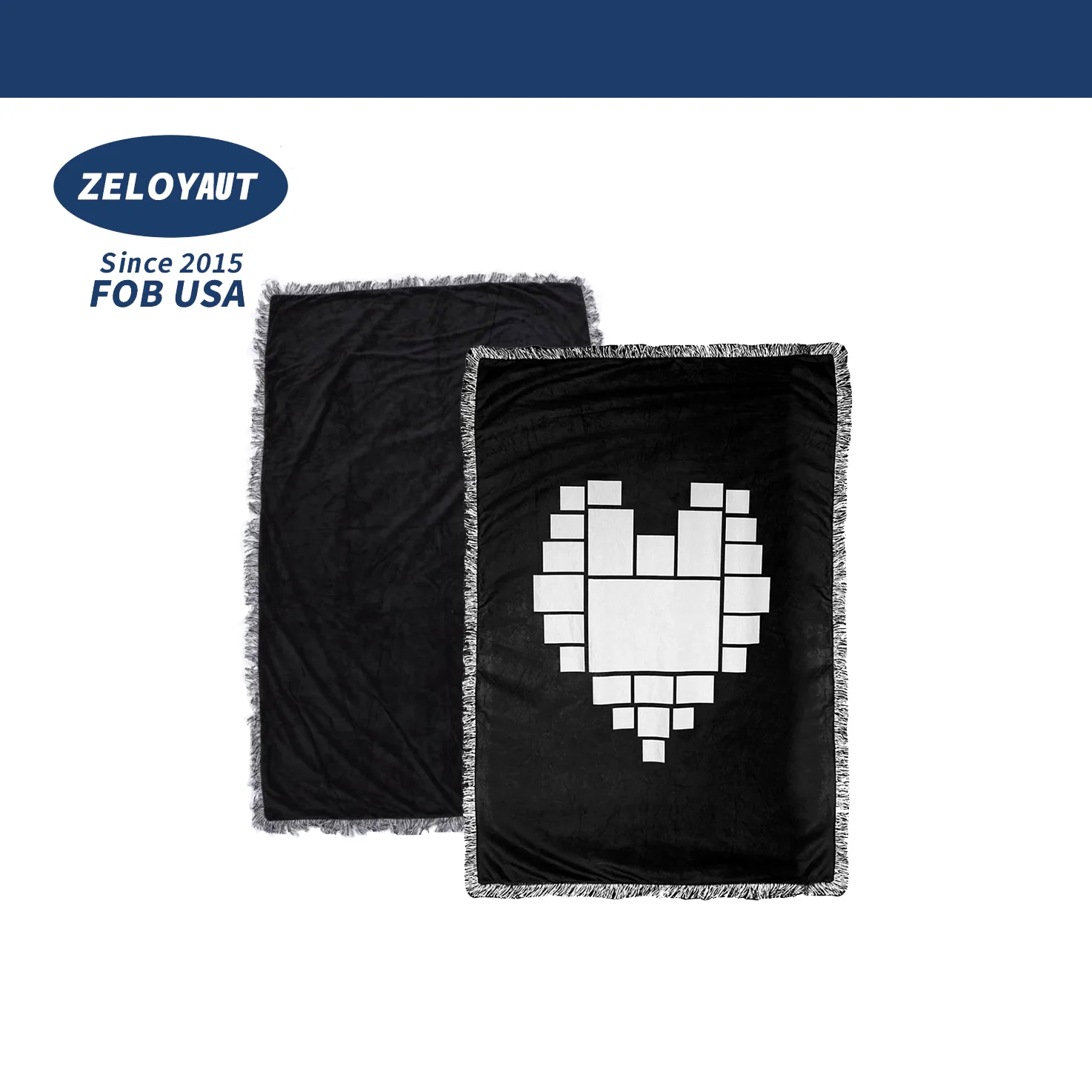 USA warehouse Sublimation blanks blanket Heart shape Short plush Custom throw blanket sublimation blankets for home decor