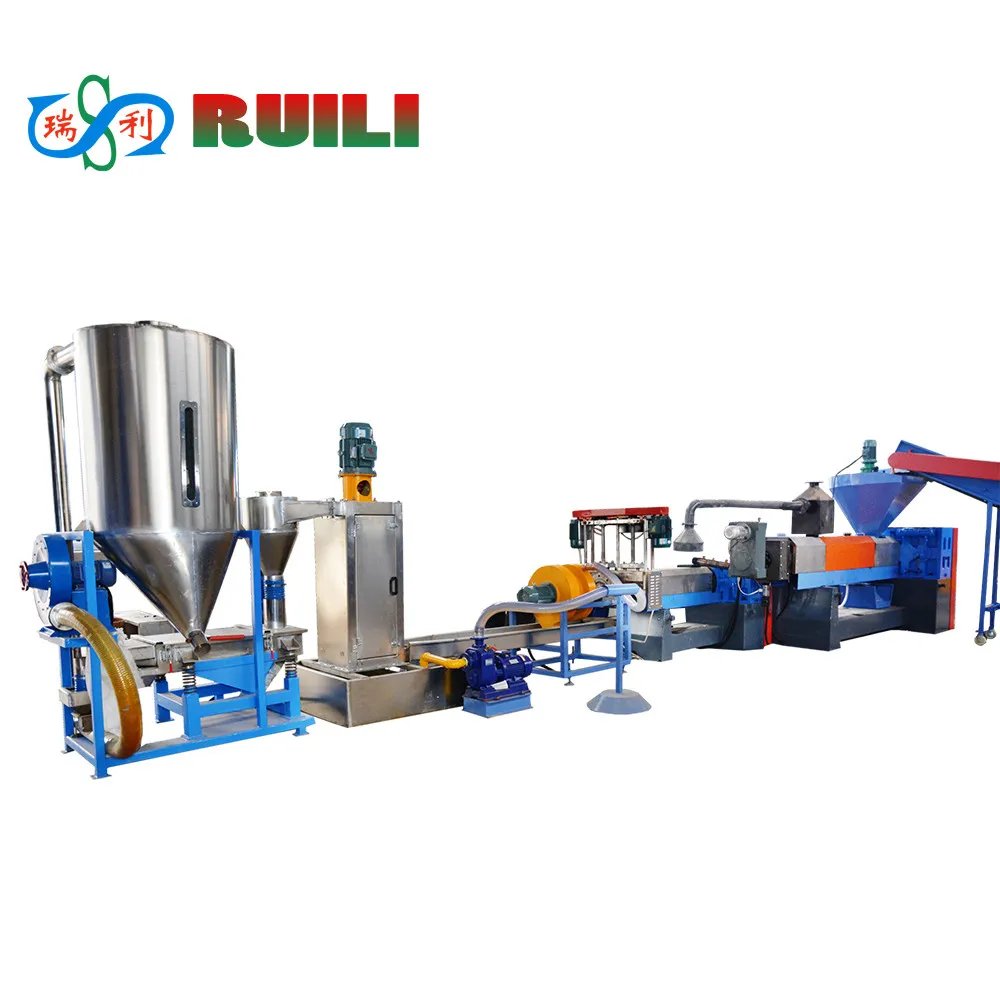 waste plastic recycling pelletizing machine