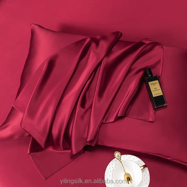 Top 30mm mulberry silk pillowcase best texture heavy silk pillowcase with zipper mulberrry silk pillowcase 30 momme 100% pure
