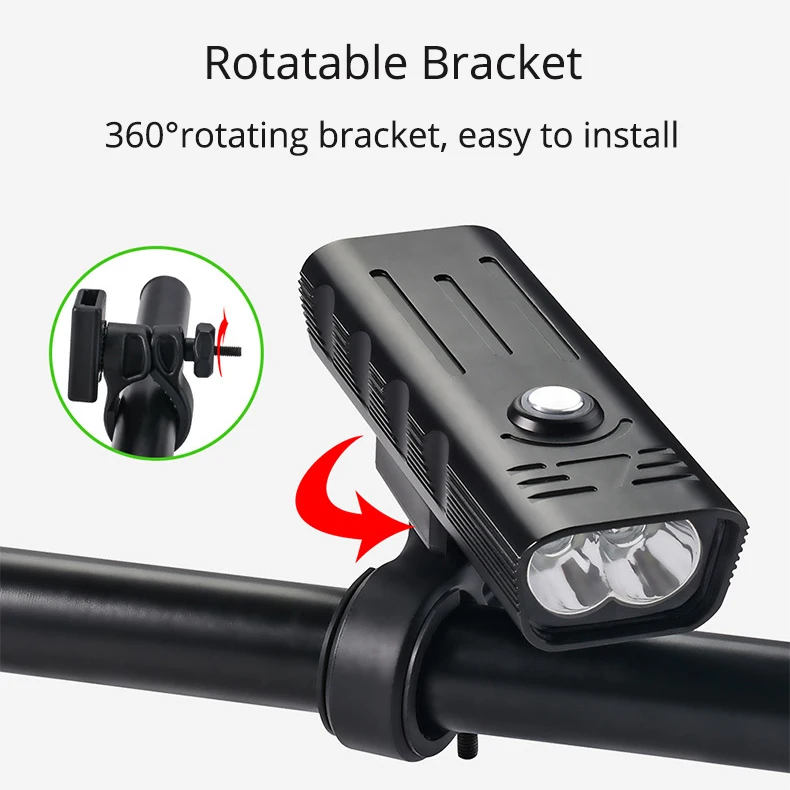 Mountain bike lights USB Rechargeable Waterproof Cycling Light Front Headlight Lamp LED Bicycle Parts