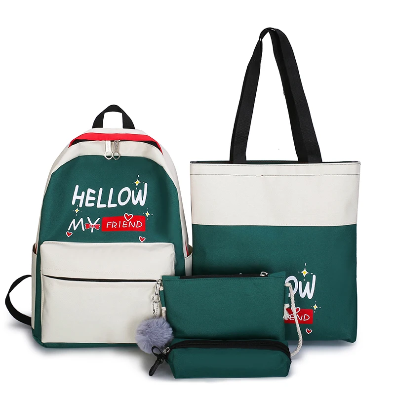 Wholesale hot selling plain printed school backpack teenagers school bag backpack school supplies backpack