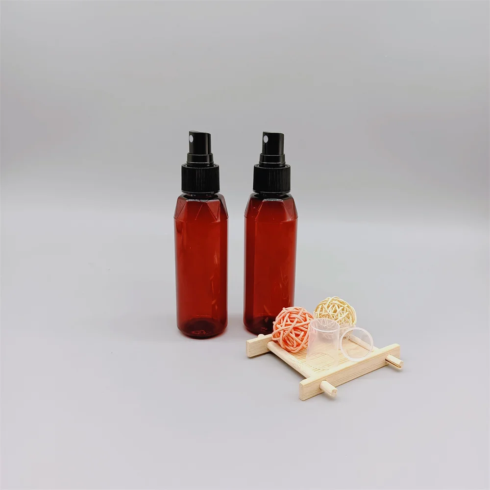 Amber Brown 100ml Alcohol Spray Bottle Mist Face Cleanser Liquid Pack