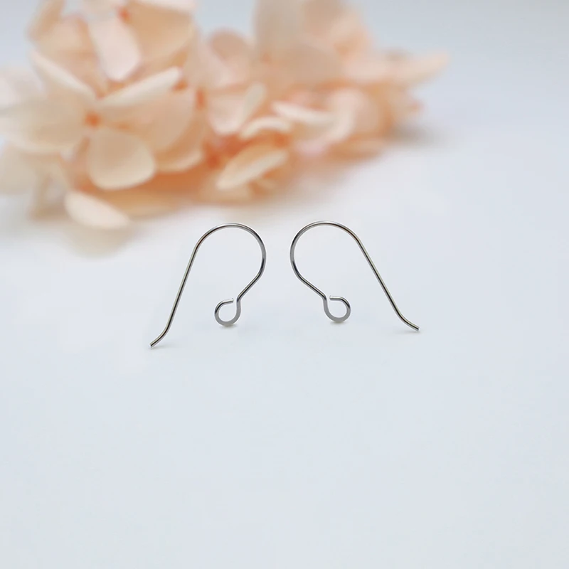 Titanium ear hook manufacturers wholesale earring wires accessories gr 23 Hypoallergenic earring hooks