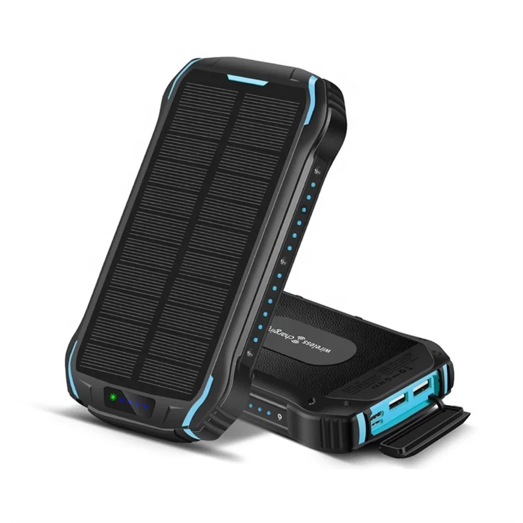 Best Wholesale Price Portable Solar Charging Power Bank Wireless Charger 26800 mAh