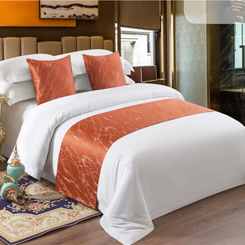 Factory Outlet Classic Queen Size Luxury Bed Runner Cushions Decorative Hotel Bed Runner