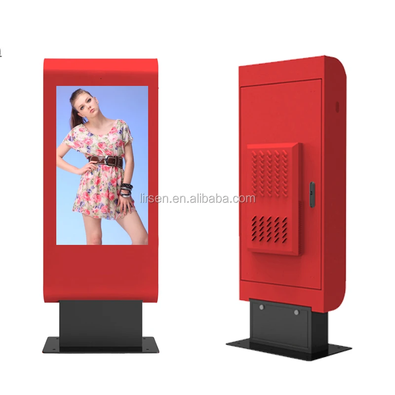 43 дюймов напольные открытый ЖК-экран рекламы digital signage с кондиционер