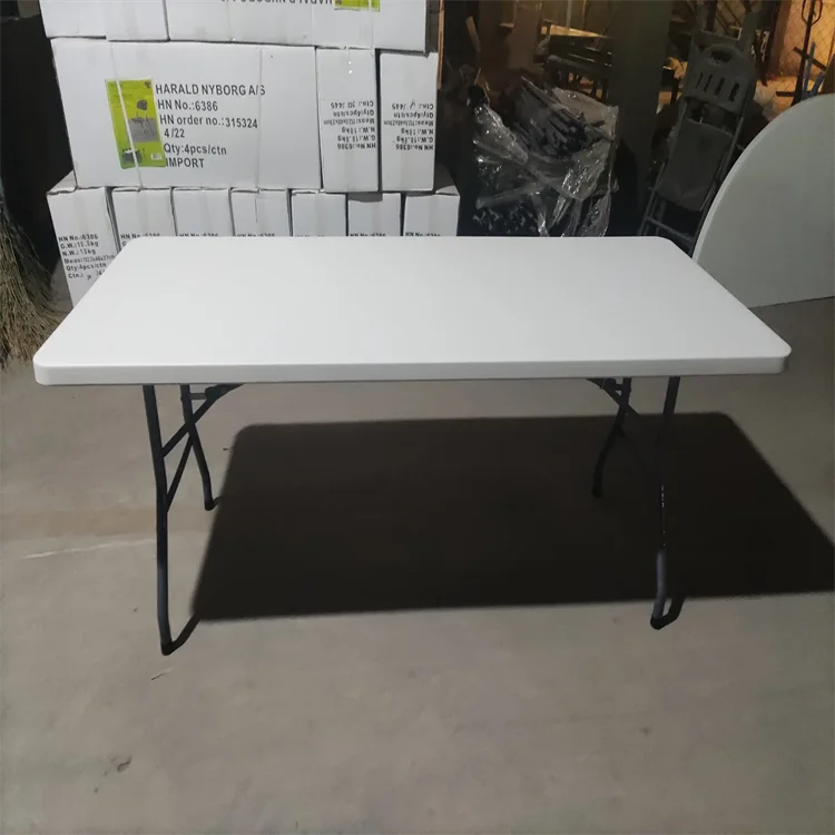 Outdoor Garden Stackable Restaurant Dining Plastic HDPE Folding Tables And Chairs For Party Folding Outdoor Camping Table