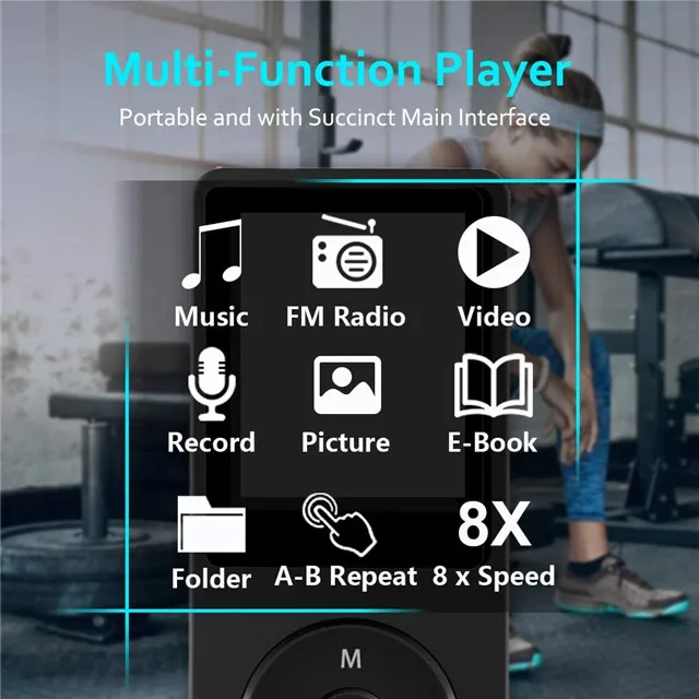 MP3-плеер 1 8 дюйма ГБ воспроизведение музыки с fm-радио видеоплеер электронная книга со