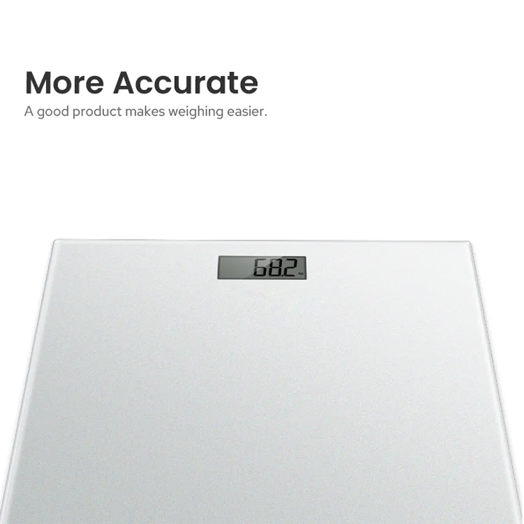 TRANSTEK Large LCD Display Screen Personal Electronic Bathroom Weighing Body Weight Scale