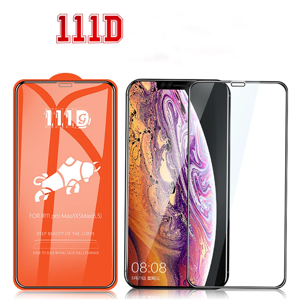  Защита экрана из закаленного стекла 111D HD для iphone 11 с защитой от