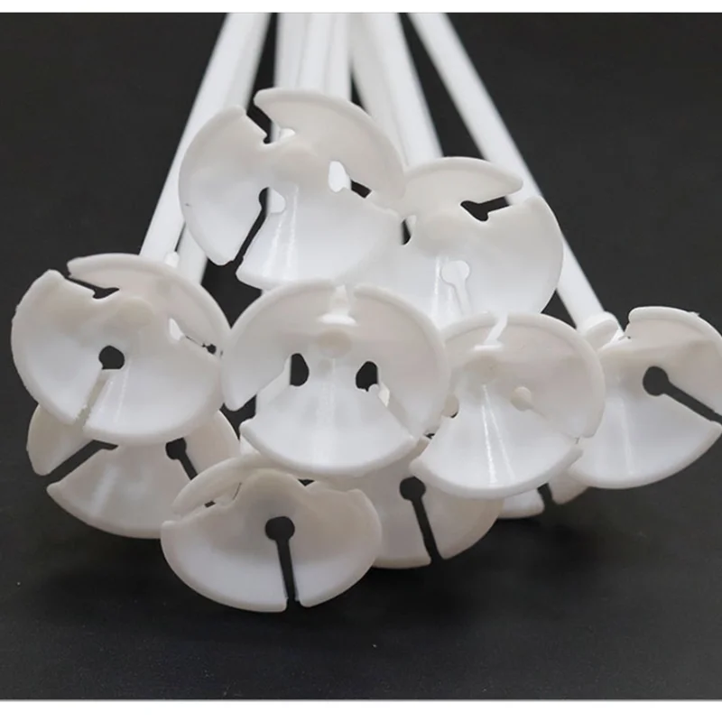 100sets 40cm balloon sticks and cups balloon holder  plastic balloon spare parts white environmental baloon stand