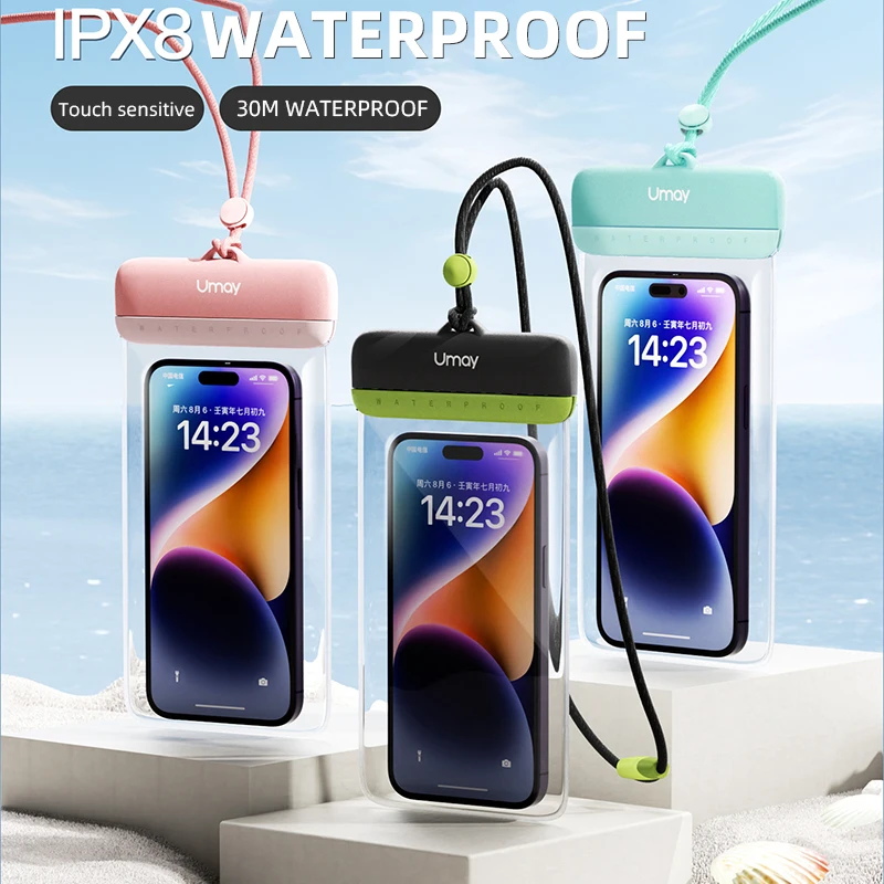 Небольшая партия на заказ водонепроницаемый чехол для смартфона Oneplus Google Rog телефон Infinix IP68 под водой 40 м прозрачный