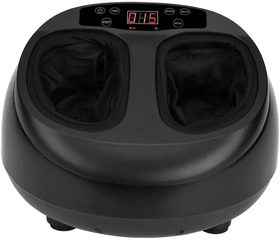 Blood Circulation Foot Massage Machine Shiatsu Deep Shiatsu Foot Massager with Heat Rolling and Air Compression for Home