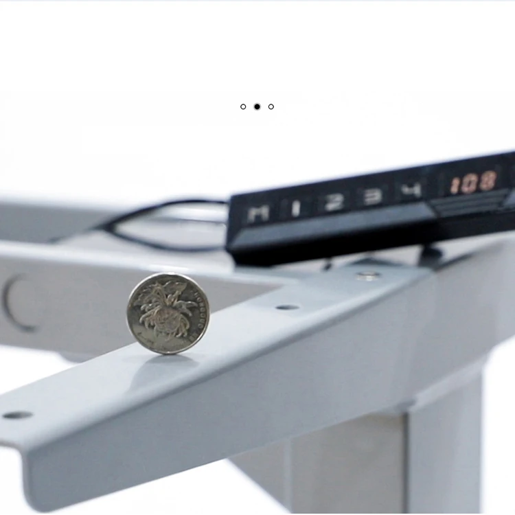 custom dual motor electric table legs height adjustable lifting desk white woodeen sit and stand student school ergonomic desk