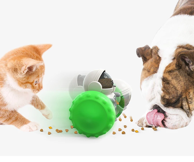 New pet cat / dog snack training missing food shake no Weng balance car dog feeding toy