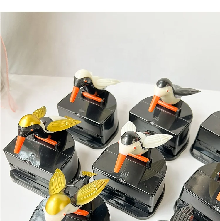 New Design Creative Colorful Bird Toothpick Holder 3d bird shape pop-up dispenser tooth brush pick toothpicks holder