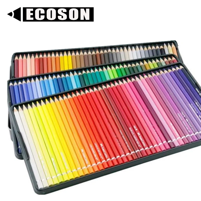 Premium Soft Core 12 24 36 48 50 60 72 96 120 Unique Colors Big Kids Coloring Art Set for Adult Coloring Books Drawing Crafting