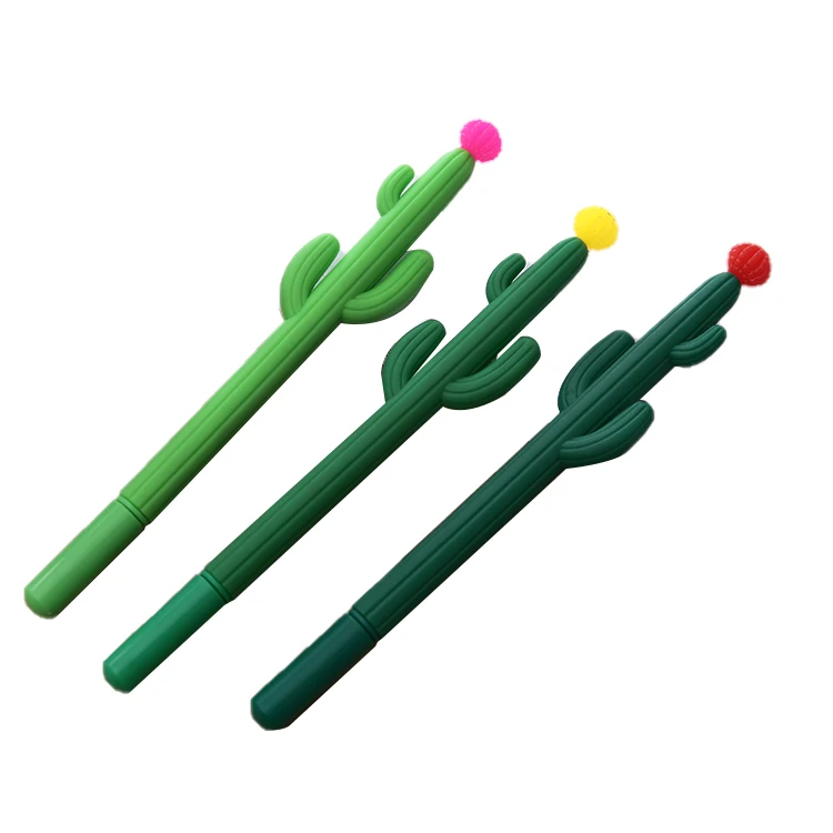Wholesale Good Quality Student Cute Plant Cactus Gel Pen
