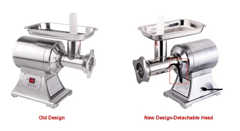 GRT-AL12D Portable 650W Aluminum Meat Grinder detachable meat mincer