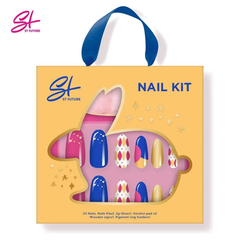 ST FUTURE Trending Series FULL CUSTOMIZATION Nails New Design Customized Glue On Nails Acrylic Artificial False Nails Set