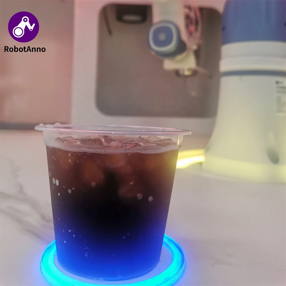 Breaking Away From The Traditional Model Unmanned Bartender Cocktail Vending Machine With Cobot Arm Operation