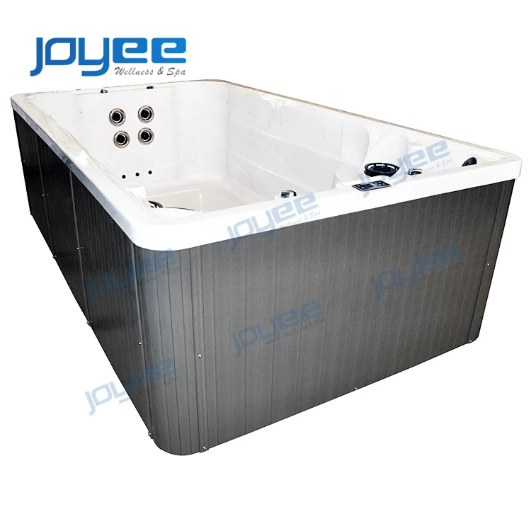 JOYEE factory cheap prices 8 10 persons garden outdoor Endless jet swimming pool spa large swim spa with jacuzzier