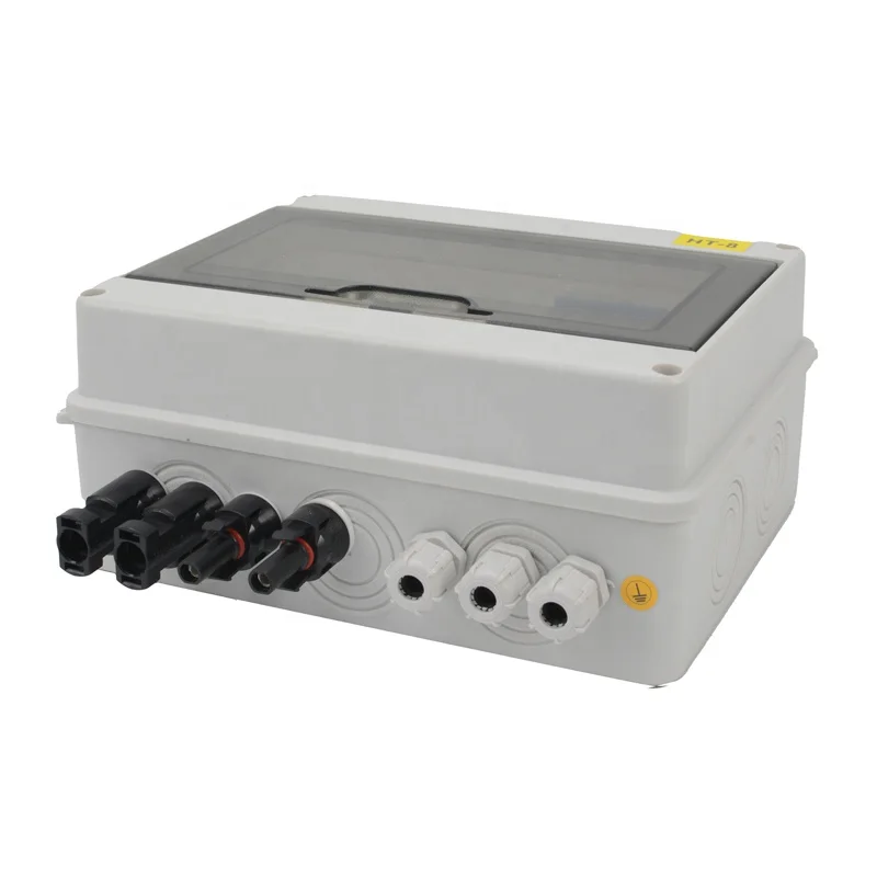 Ip65 Combiner Box 2 In 1 Out 600V 25A 2 Strings Solar Panel Photovoltaic Dc Pv Combiner Box