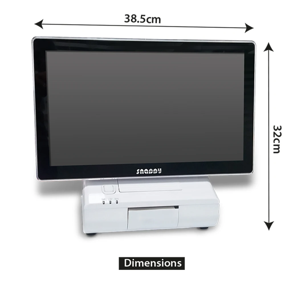 2024 New Tech 15.6inch Advertising Equipment With Ticket Dispenser Queue Printer and SMS Integration QMS Server