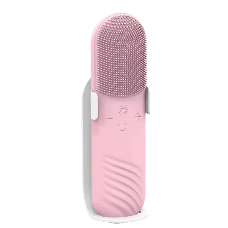Warm Electric Facial Cleanser Brush A115 2023 Hot Sales Home Use Facial Skin Tightening Deep Cleaning Silicone Silicone Face