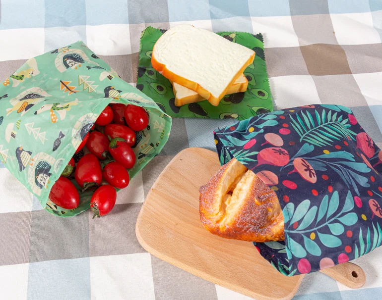 Amazon service all prime reusable eco friendly 100% cotton organic long lasting plastic free zero waste beeswax food bag