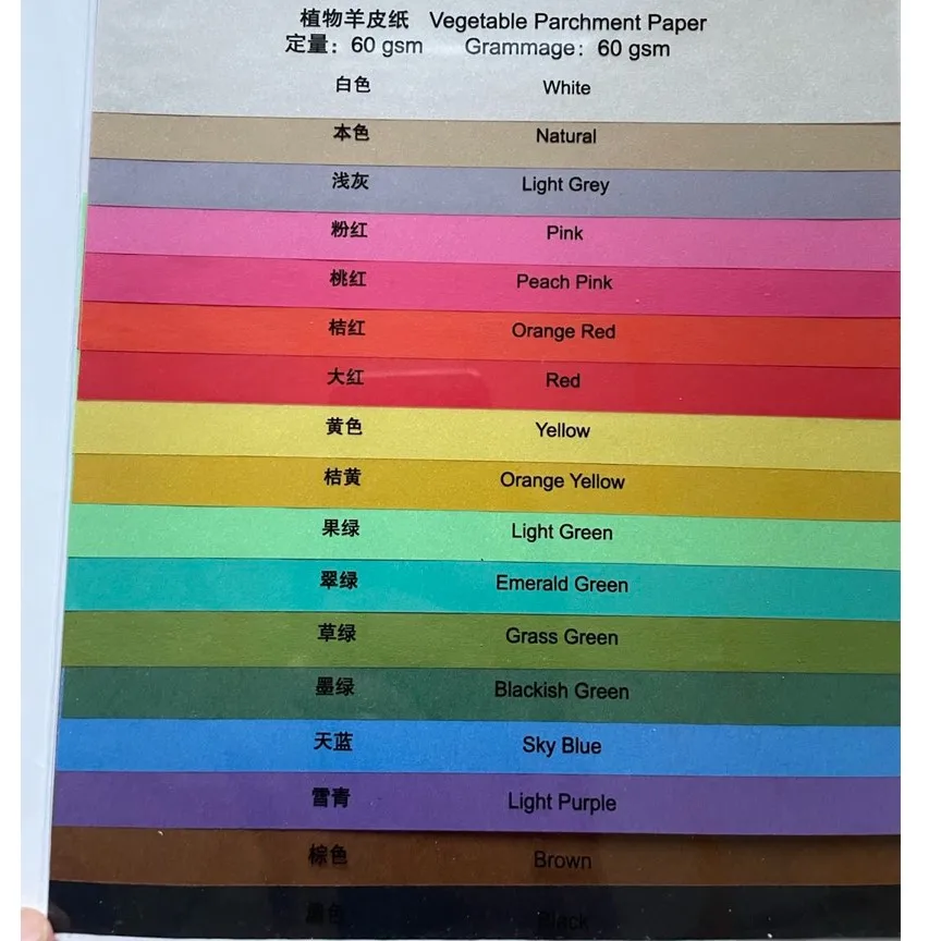 Big Discount Textile Bobbin Paper Tube Vegetable Colored Parchment Wrapping Paper