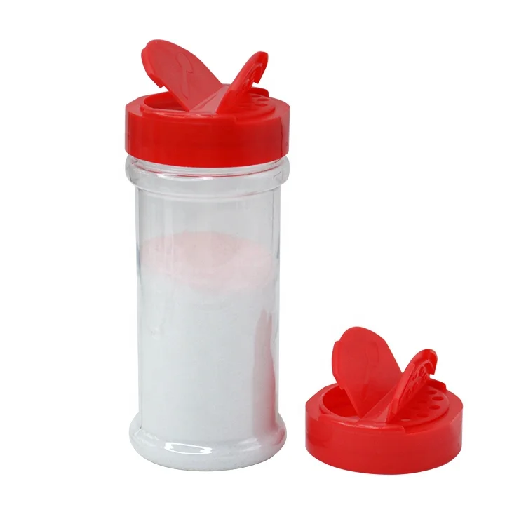 Sustainable Use Plastic Spice Jars Small Containers Plastic Mini Storage 6oz Condiment Bottles