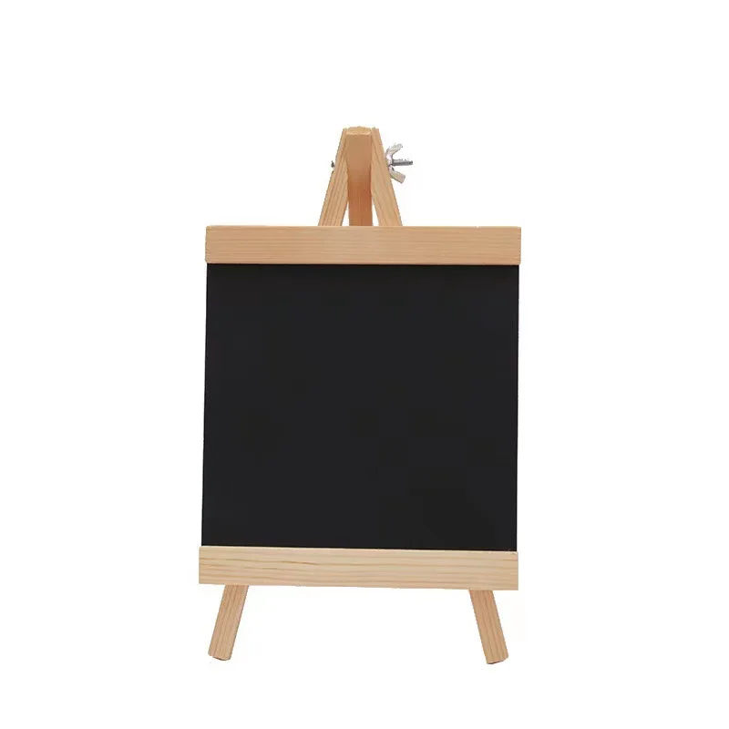 Tabletop easel with Black chalkboard desktop mini board home office coffee bar supplies