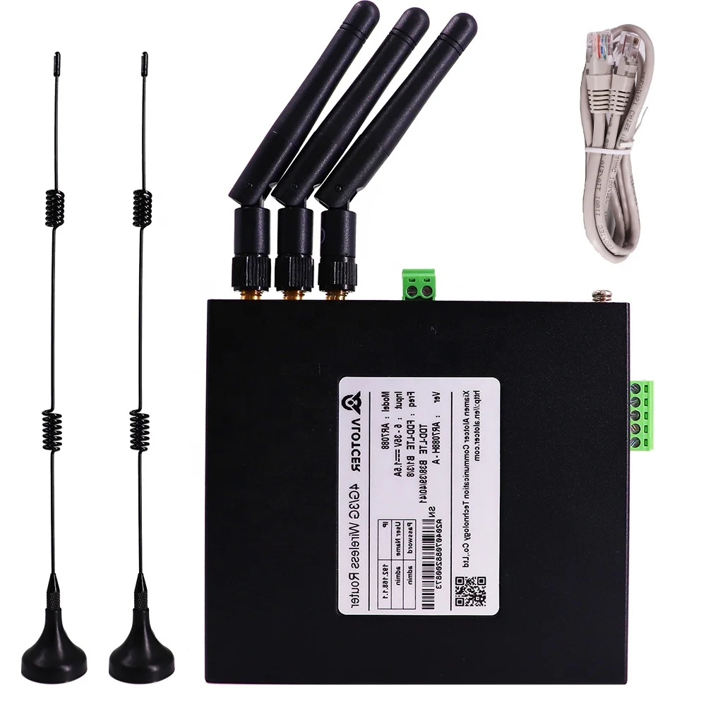 3LAN Alotcer Hot Sale Industrial Router with Openvpn Firework 24hours Online Work