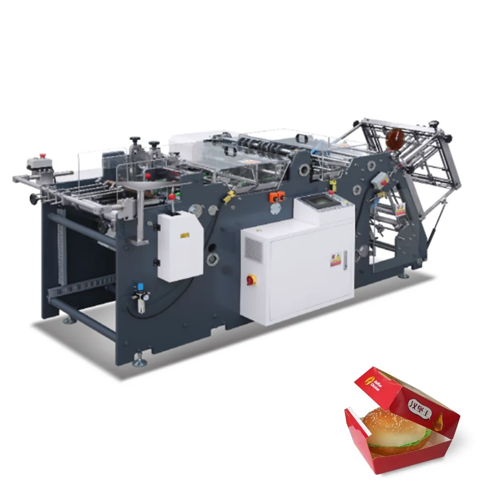 Factory Price For High Speed Automatic Customized Food Trays Paper Board Box Forming Making Machine