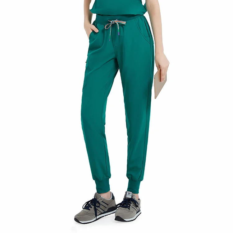 Anti Wrinkle Washable Soft Fabric Nursing Scrubs Hospital Uniform Medical Scrubs Tops Women Jogger Scrubs Sets Pants