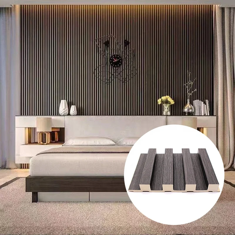 Indoor WPC Wall Panel 3D Wood Plastic Composite Wall Panel